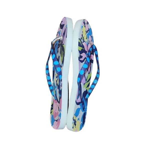 Vera Bradley Floral Thong Flip Flop Sandals 9/10 - Picture 2 of 10